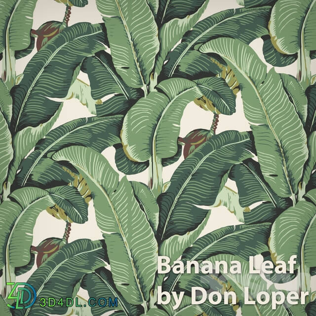 Wall covering - Banana Leaves