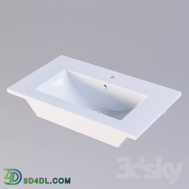 Wash basin - Sanita Luxe Quadro 75 washbasin