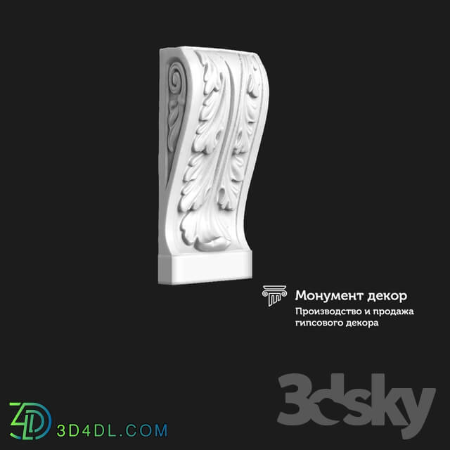 Decorative plaster - OM Bracket CT 09