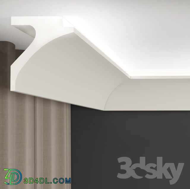 Decorative plaster - Light cornice