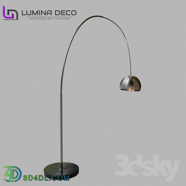 Floor lamp - _OM_ Floor Lamp Lumina Deco Azzuro chrome