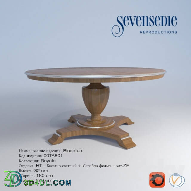 Table - Buffet Biscotus Seven Sedie Royale