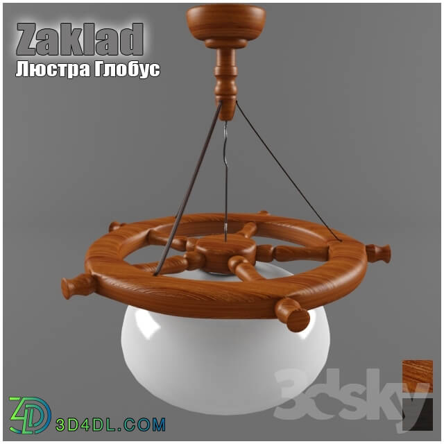 Ceiling light - lustra Zaklad 70-globus