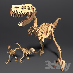 Toy - Wooden constructs _quot_Velociraptor_quot_ 