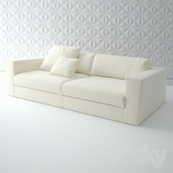 Sofa - ASAMI White Sofa 