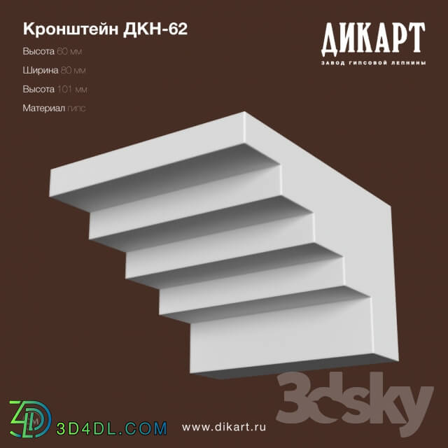 Decorative plaster - DTC-62_60h80h101mm