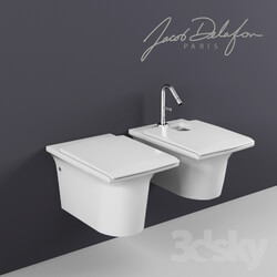 Toilet and Bidet - Jacob Delafon Stillnes wall-hung WC and bidet E1303 E1304 