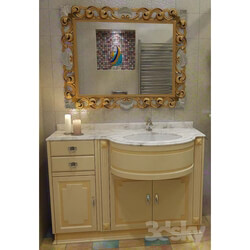 Bathroom furniture - Linea Tre a Washstand and mirror 