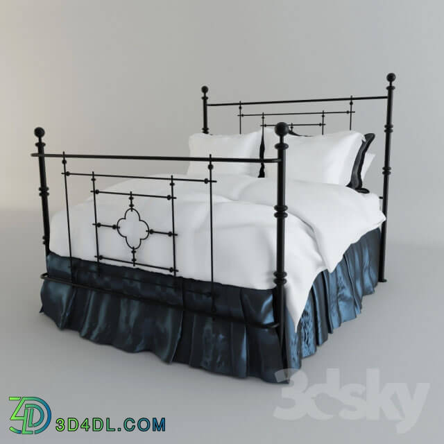 Bed - Wrought iron beds and bed