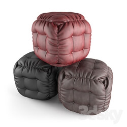 Other soft seating - Leather Pouf 