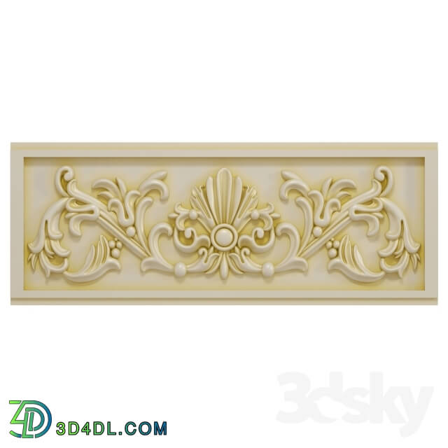 Decorative plaster - Classic pattern overlay