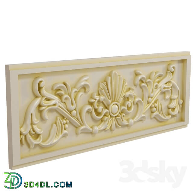 Decorative plaster - Classic pattern overlay
