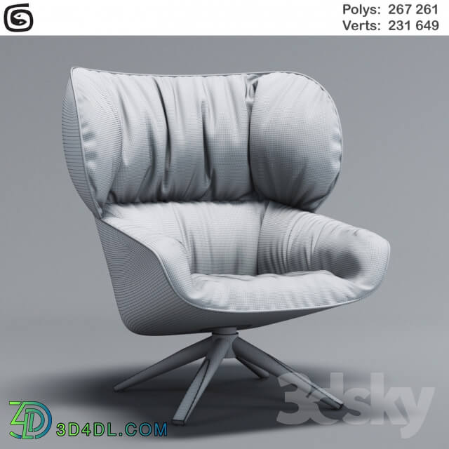 Arm chair - Chair TABANO _B_B Italia_