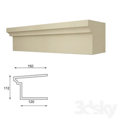 Decorative plaster - windowsill 