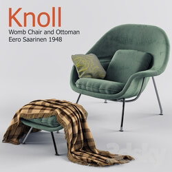 Arm chair - Chair Womb Chair and Ottoman 