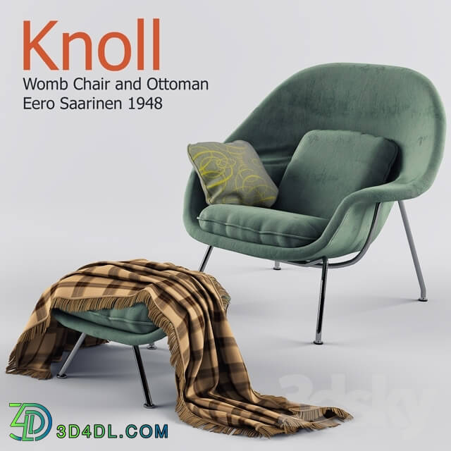 Arm chair - Chair Womb Chair and Ottoman