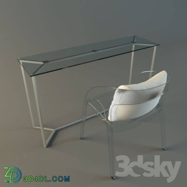 Table _ Chair - Glass furniture