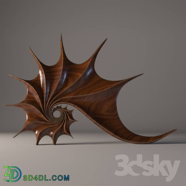 Sculpture - Wooden sculpture _Shell_