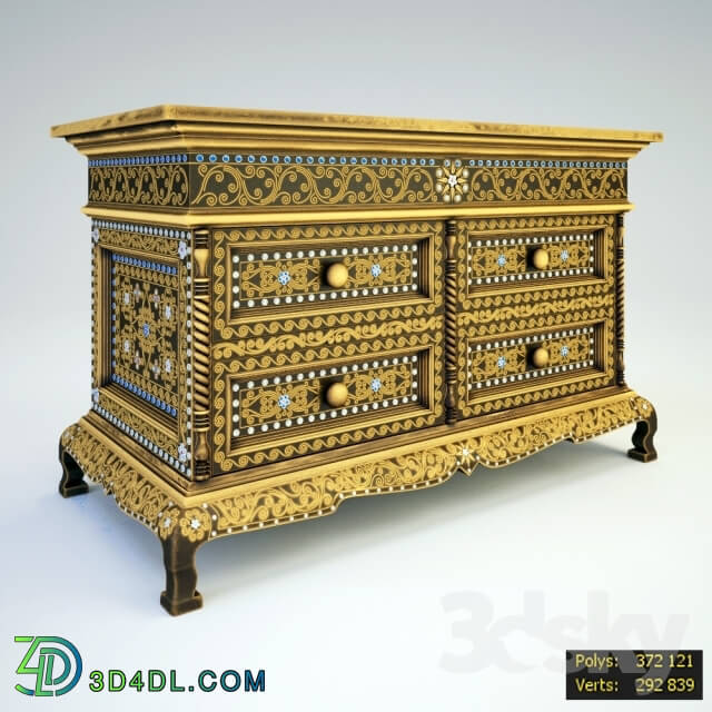 Sideboard _ Chest of drawer - Chest _quot_Shanti_quot__ art. SD078-1400