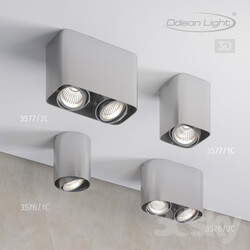 Technical lighting - Ceiling surface lighting fixture ODEON LIGHT 3576 _ 1C_ 3576 _ 2C_ 3577 _ 1C_ 3577 _ 2C MONTALA 