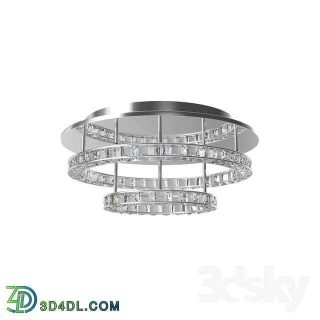 Ceiling light - 39003 LED ceiling light TONERIA_ 144x0_5W _LED__ Ø550_ H220_ steel_ chrome _ crystal