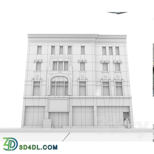 Building - Facade for the background Vol_ 6 Shop and street