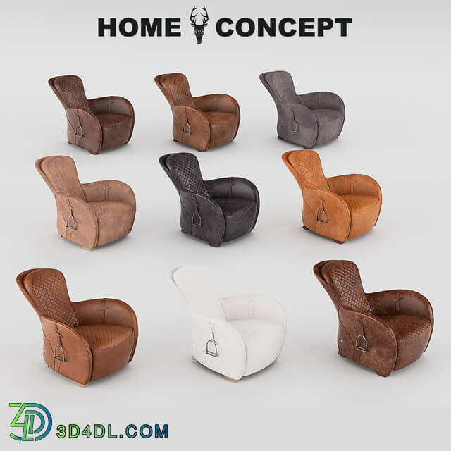 Arm chair - OM Chair with stirrups_ Saddle Easy Chair