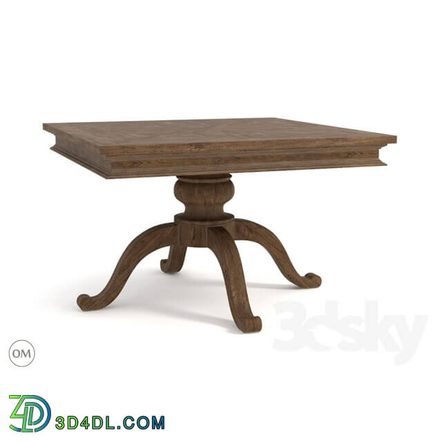 Table - Chateau belvedere small dining table 8831-0008-47