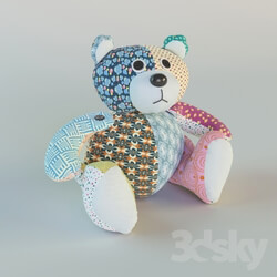 Toy - colorful teddy bear 