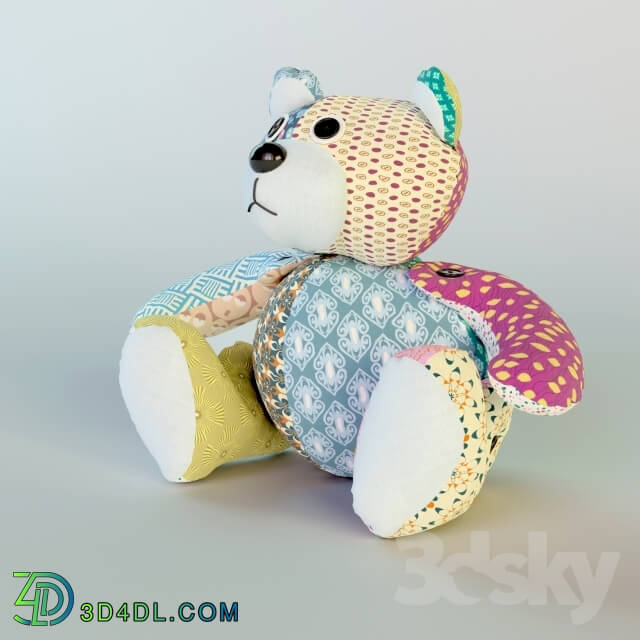 Toy - colorful teddy bear