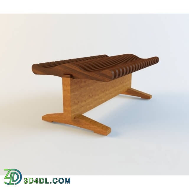 Other architectural elements - wave bench