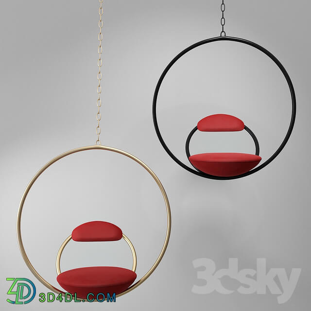 Other - Hanging hoop chair brushed brass