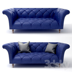 Sofa - Ellie Navy Chesterfield 1.5 Seat 