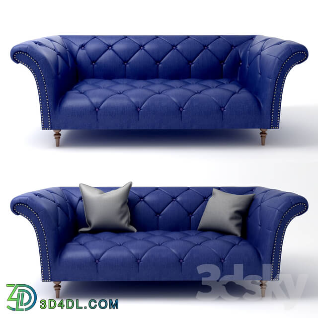 Sofa - Ellie Navy Chesterfield 1.5 Seat