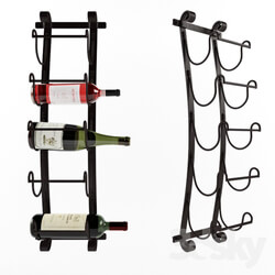 Other decorative objects - Bondville 5 Bottle Wall Mounted Wine Rack By Andover Mills 