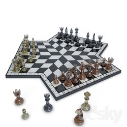 Miscellaneous - Glass chess game 