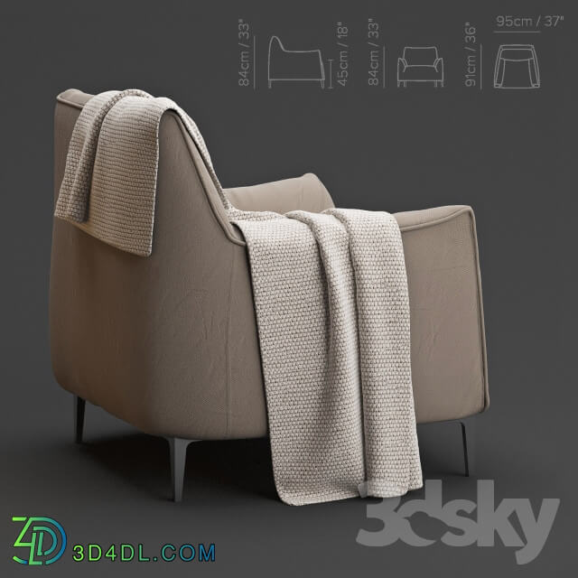 Arm chair - Natuzzi Italia Dolly Chair