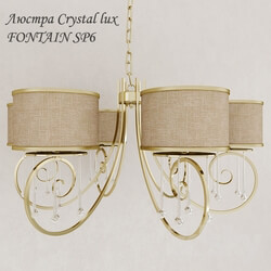 Ceiling light - Chandelier Crystal lux FONTAIN SP6 
