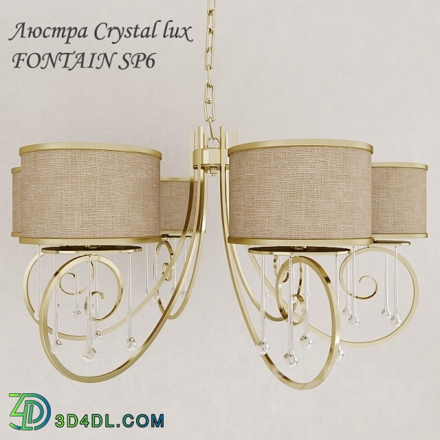 Ceiling light - Chandelier Crystal lux FONTAIN SP6
