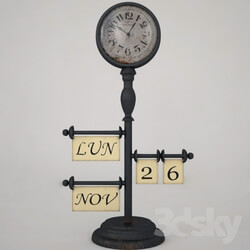 Other decorative objects - Clock with calendar 