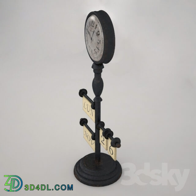 Other decorative objects - Clock with calendar