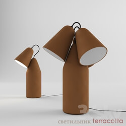Table lamp - Terracotta lamp from designer Tomas Kral 
