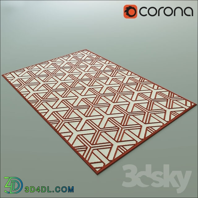 Carpets - Carpet INDOOR OUTDOOR LUKA RED DIMENSIONS RUG