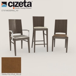 Chair - Chairs Cizeta model 101-moderno 