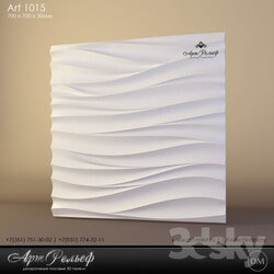 3D panel - Gypsum panel 3d Art-1016 of ArtRelef 