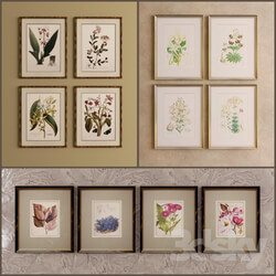 Frame - Decorative sets of paintings depicting floristry 