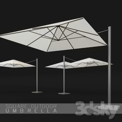 Other architectural elements - Square Umbrellas simple double 