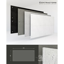 Other decorative objects - Concrete Panels 60x120 cm 