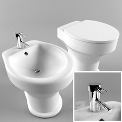 Toilet and Bidet - WC 