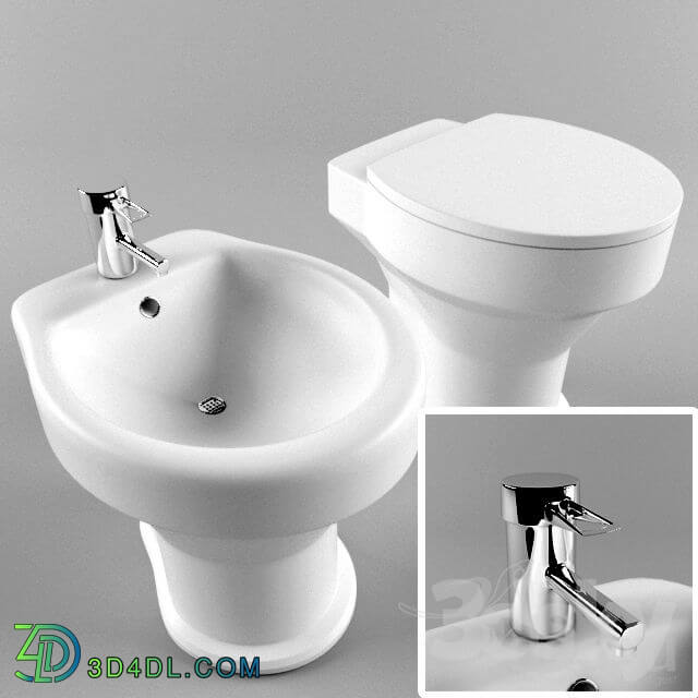 Toilet and Bidet - WC